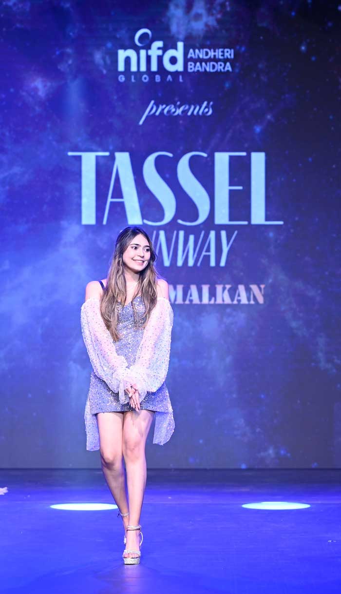 Fashion design student showcase at NIF Global Mumbai design institute in Mumbai fashion event